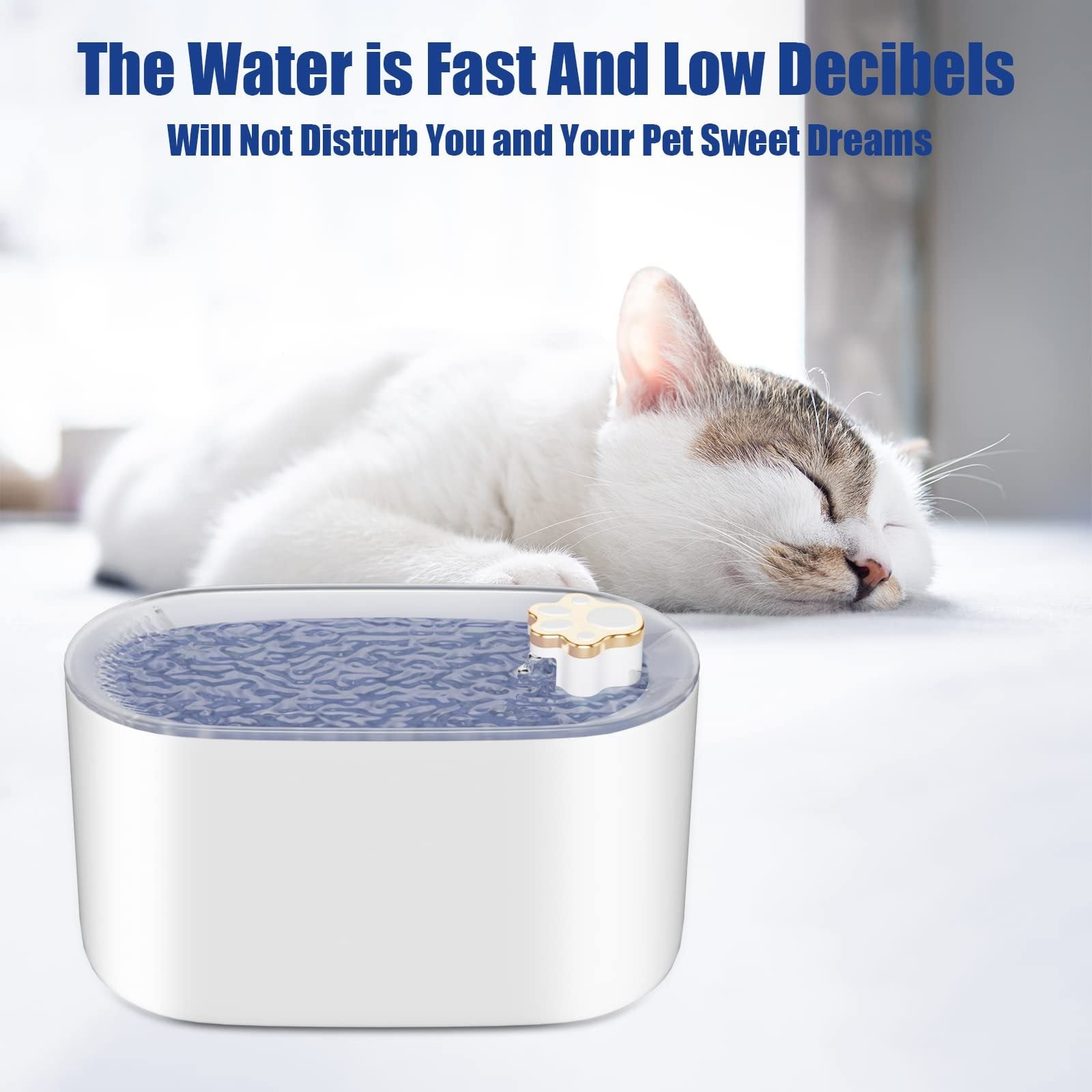 AquaFlow™ 3L Pet Water Fountain – Ultra-Quiet, LED Indicator & Triple Filtration