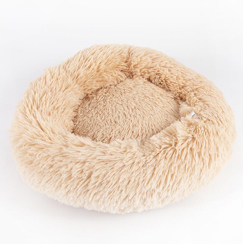 CozyPaws™ Plush Bed – Round Nest for Cats & Small Dogs
