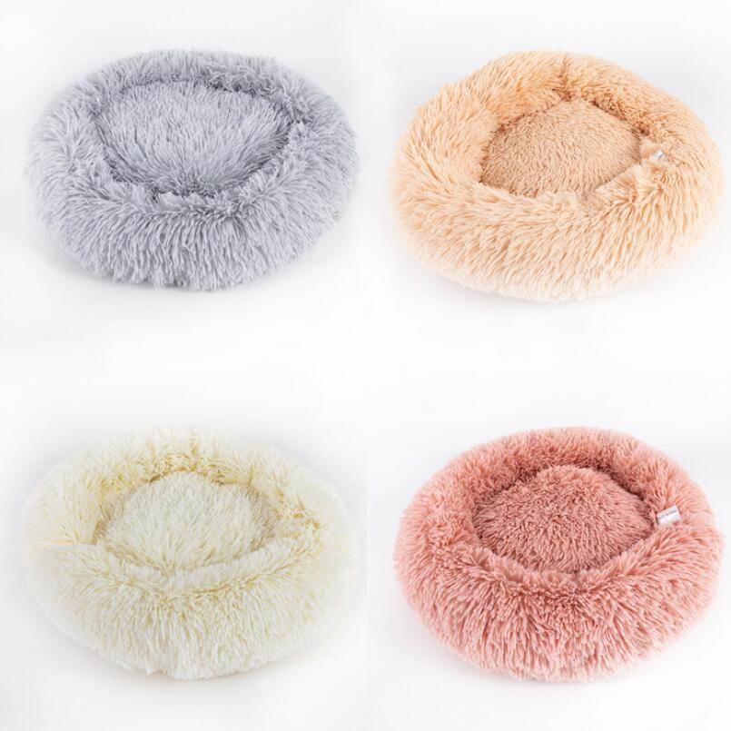 CozyPaws™ Plush Bed – Round Nest for Cats & Small Dogs
