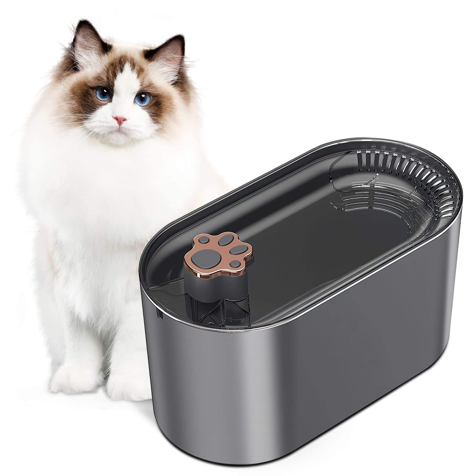 AquaFlow™ 3L Pet Water Fountain – Ultra-Quiet, LED Indicator & Triple Filtration