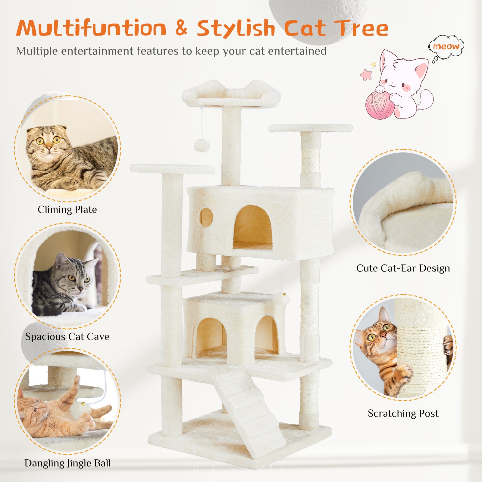 Climb & Lounge Cat Tree
