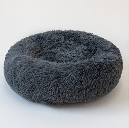 CozyPaws™ Plush Bed – Round Nest for Cats & Small Dogs