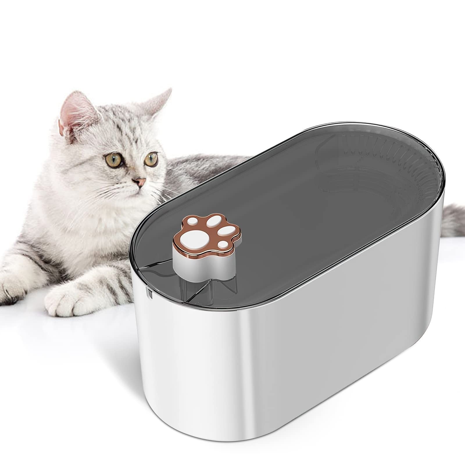 AquaFlow™ 3L Pet Water Fountain – Ultra-Quiet, LED Indicator & Triple Filtration