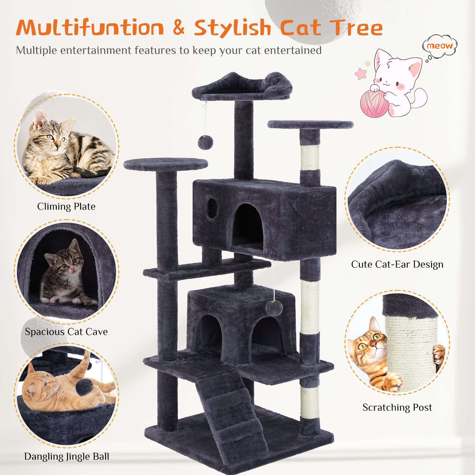 Climb & Lounge Cat Tree