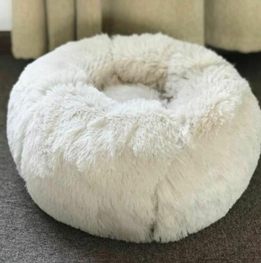 CozyPaws™ Plush Bed – Round Nest for Cats & Small Dogs